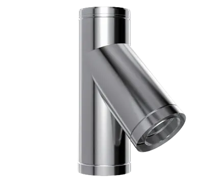 chimney twin wall flue tee