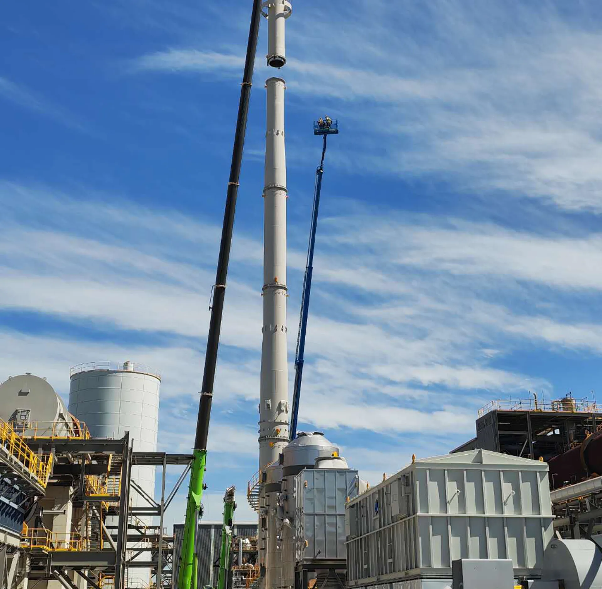 35MW Gas Engine Power Plant Chimney System