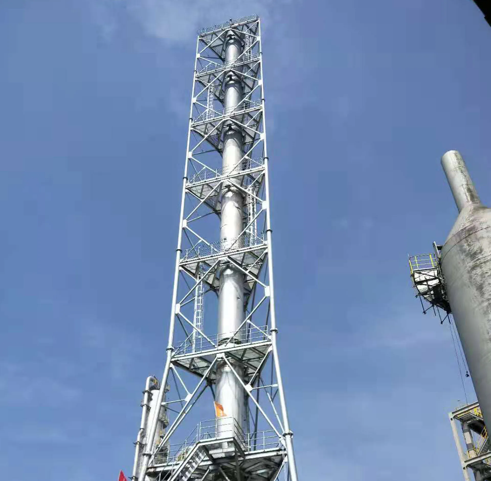 88m Steel Chimney for Combined Heat and Power Station