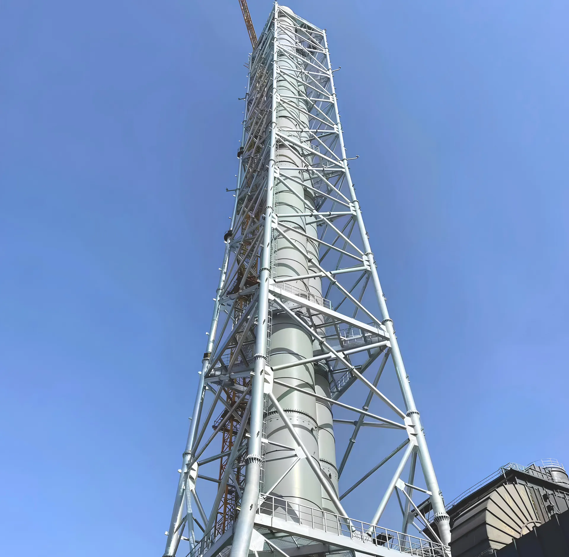 60m Stainless Steel Tower Chimney for Biomass Energy