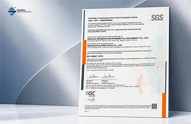 Rainbow Obtains CPR Factory Production Control Certificate for Industrial Steel Chimneys