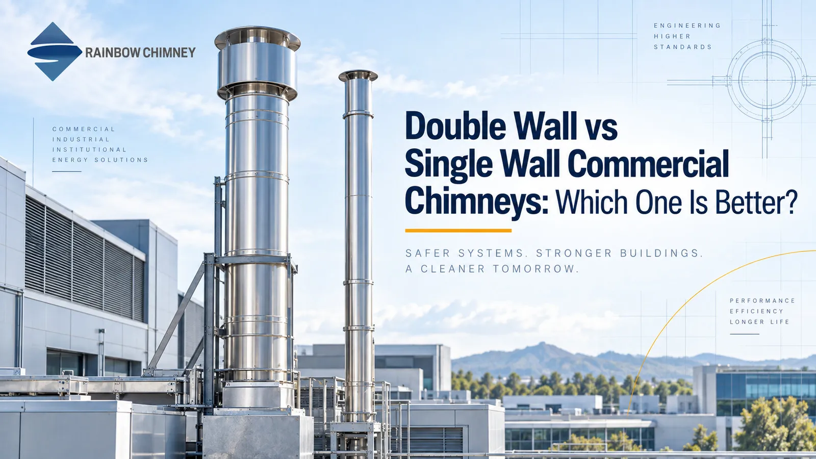 Single Wall vs Double Wall Commercial Chimneys: A Practical Selection Guide