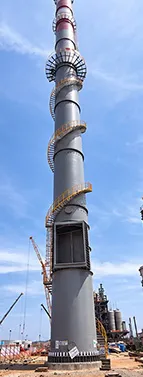 2 × 100 m Self-Supporting Steel Chimneys for an Alumina Project in Indonesia